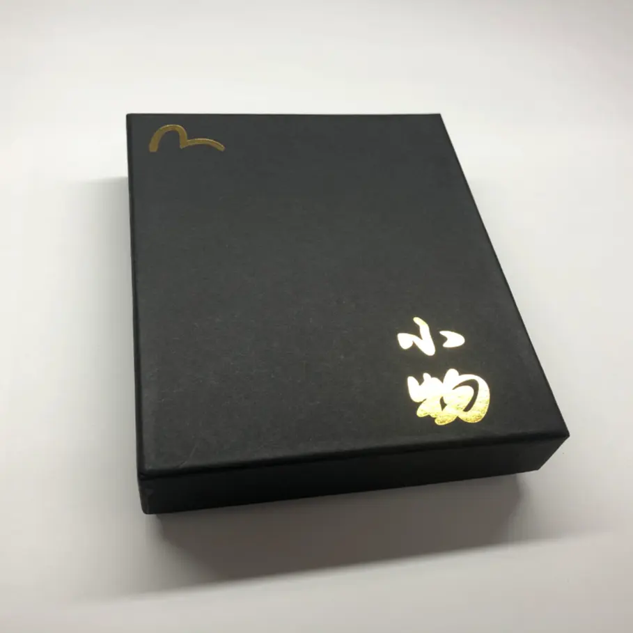 Luxury Eco Friendly Custom Private Label Packaging Commercial Accessories Gift Box Recycle Material Made Hot Stamp Rose Gold