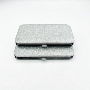 Caja de soporte para pinzas de pestañas brillantes plateadas de alta calidad hecha en fábrica, MOQ bajo, pinzas magnéticas sostenibles, Impresión de embalaje - Product Image 5