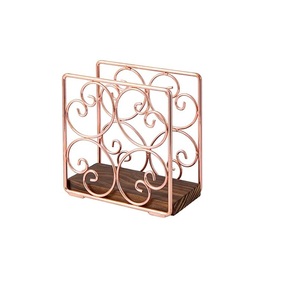 Top vente dernier modèle contemporain Portable porte-serviettes en métal avec plaqué or pour la maison hôtel Restaurant utiliser prix de gros - Product Image 2