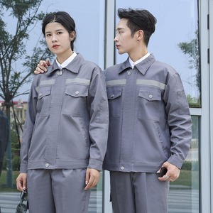 Customized Long-Sleeved Cotton Breathable Reflective Strip High Visibility CE Certified Workwear Auto Repair Clothes for - Product Image 5