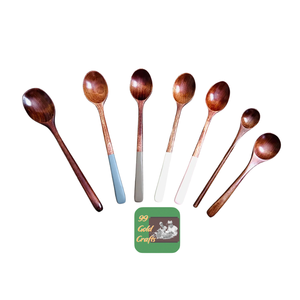 ช้อนไม้อาซาเซียที่ทนทานช้อนไม้สำหรับกาแฟจากเวียดนามขายส่งพร้อมส่ง - Product Image 5