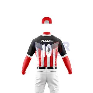 Nuevo modelo de uniformes de béisbol sublimados a precio de fábrica, servicio OEM, diseño personalizado de moda y uniforme de béisbol de tamaño personalizado - Product Image 5