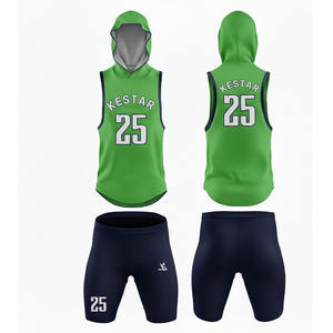 Ensemble de maillots de compression sans manches à capuche respirant et à séchage rapide pour l'été 7v7, de haute qualité, facile à porter - Product Image 6