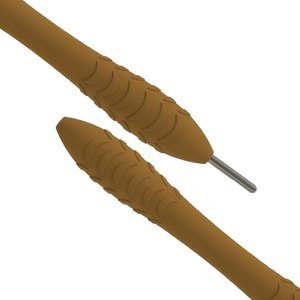 Empuñadura de silicona resistente y reutilizable para espejo dental, ligera, color ocre, tono tierra, mango para instrumentos dentales - Product Image 2