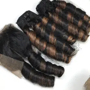 Горячие цвета, пианино, коричневые, высококачественные вьетнамские человеческие волосы, упругие пряди, пряди вьетнамских необработанных волос