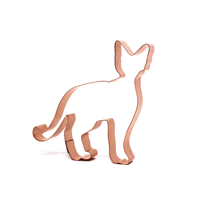 Mini emporte-pièces en cuivre en forme d'animal chien chat, moule à biscuits pour la pâtisserie, décoration de fête, 1 pièce