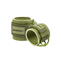 Paire de sangles de cheville disponibles avec logo personnalisé pour machines à câble Poignets de gymnastique rembourrés pour les exercices de fessier Extensions de jambes