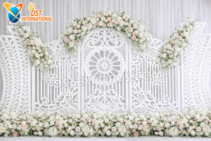 Elegantes Paneles y Arcos Decorativos para Escenario de Boda Nikah, Fondo de Escenario de Lujo Indio Jharokha con Corte Láser, Decoración Especial para Nikah en el Reino Unido - Product Image 5