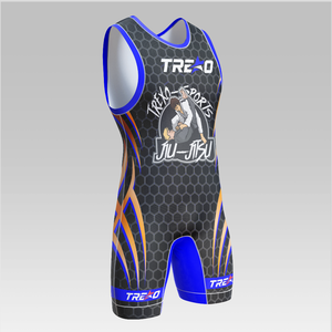 Combinaison de lutte pour hommes en sublimation, arts martiaux, extensible, respirante, design personnalisé, vente en gros, combinaison de lutte, justaucorps de lutte - Product Image 6