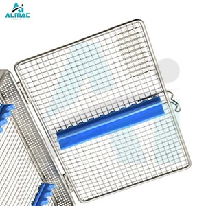 แผ่นรองซิลิโคนสำหรับเครื่องมือจักษุวิทยา ALMAC แบบตะกร้า ทำจากสแตนเลส ใช้งานด้วยมือ ได้รับการรับรองมาตรฐาน CE คุณภาพเยอรมัน สำหรับการใช้งานที่ละเอียดอ่อน - Product Image 6