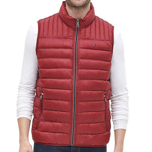 Chaleco Acolchado de Lona para Hombre, Talla Grande, Cuello Redondo, Invierno, Impermeable, Transpirable, Calefactable, Informal - Product Image 1
