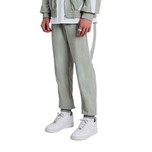 ชุดวอร์มเสื้อกันลมสำหรับผู้ชายชุดวอร์มซิปด้านหน้าแบบยืดหยุ่น100% ผ้าไนลอนกันลมชุดวอร์มสำหรับผู้ชาย - Product Image 5