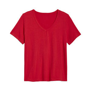 Streatwear pour femmes T-shirts à manches courtes et col en V Vêtements tricotés personnalisés pour femmes du Bangladesh - Product Image 1