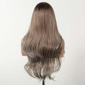 Lake-DWY 25 Inches <b>Long</b> Curly Synthetic <b>Wig</b> with Soft Loose Wave Transparent Lace 10 Inches Heat Resistant Hair Short <b>Wig</b> - Product Image 6