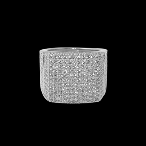 Última colección de diseñador de alta calidad 14kt oro blanco estilo Hip Hop laboratorio cultivado diamantes anillos nueva llegada bodas al por mayor - Product Image 2