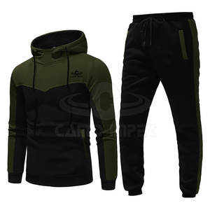 Survêtement à capuche respirant 100% coton pour hommes, nouveau style, design personnalisé, offre spéciale, vêtements de rue d'hiver, ensemble de 2 pièces - Product Image 1