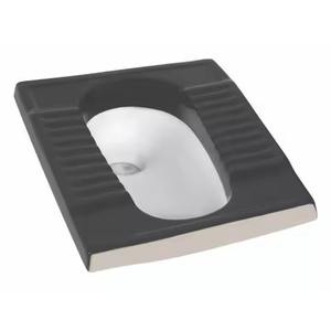 Poêle à Orissa noire magenta, casserole de toilette accroupie en céramique de grande taille avec chasse d'eau, usine de Chine - Product Image 1