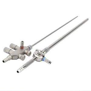 Tube d'irrigation et d'aspiration laparoscopique en acier inoxydable, instrument chirurgical manuel, réutilisable, durable, certifié CE, SHARIF & ELAHI - Product Image 5
