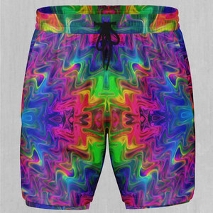 Shorts de sublimation pour homme, taille mi-haute, style décontracté, motif uni, séchage rapide, polyester/coton, cordon de serrage, collection été 2025 – Design haut de gamme - Product Image 4