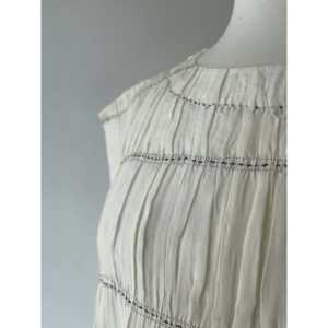 Vestido de Seda MIRA - Color Marfil, Transpirable, Escote sin Tirantes, Estilo Modesto, Largo hasta el Suelo, para Graduación, Talla XS, Opciones para Eventos Especiales - Product Image 2