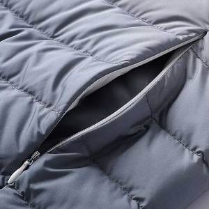 Veste en duvet sans manches à col montant imperméable pour hommes haute qualité vente en gros couleur unie chaude veste épaisse pour l'hiver - Product Image 5