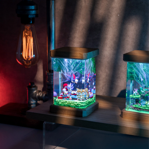 Lampe en époxy personnalisée, Lampe en résine époxy, Lampe en résine époxy personnalisée, Lampe en bois et résine, Veilleuse personnalisée, Cadeau fait main, Halloween - Product Image 6