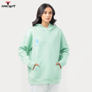 เสื้อฮู้ดถักสำหรับผู้หญิงเสื้อสเวตเตอร์มีฮู้ดผ้าถักแบบลำลองระบายระบายอากาศได้เป็นมิตรกับสิ่งแวดล้อม - Product Image 2