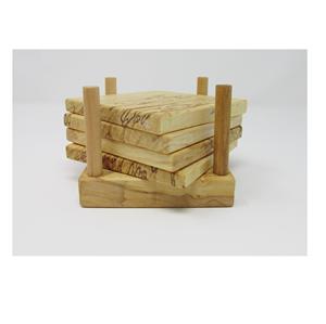 Posavasos de madera elegante, diseño Natural personalizado para bebidas calientes y frías, hogar, cocina, venta al por mayor, posavasos de madera elegante - Product Image 4