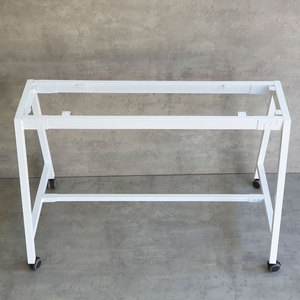 CFOS001 Pieds de table mobiles en métal au design minimaliste pour bureaux de 120x60cm, revêtement poudré - Product Image 4