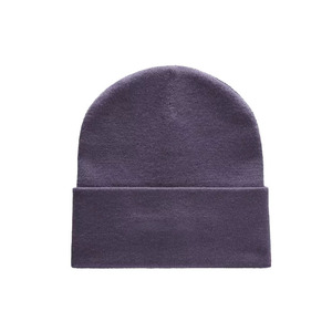 Gorro de invierno de lana Merino Unisex de tendencia superior Gorro de punto personalizable con estampado de hojaldre y gorro jacquard con logotipo personalizado - Product Image 4