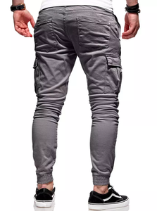 Pantalones Cargo Casuales para Hombre, Económicos, Cómodos, Corte Holgado, Diseño Multibolsillos, 100% Algodón, Impermeables, Transpirables, Ideales para Actividades al Aire Libre - Product Image 2