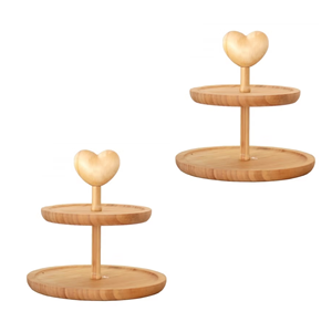 ชั้นวางขนมไม้ 3 ชั้น ดีไซน์โดดเด่น สวยงาม เหมาะสำหรับวางเค้ก ของหวาน และขนมหวาน ผลิตในเวียดนาม - Product Image 5