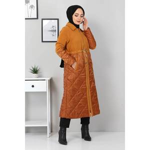 Manteau en laine pour femme avec détails à lacets, élégante doudoune - Product Image 4