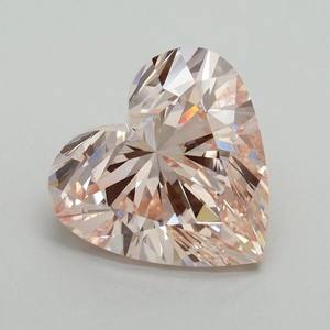 Diamant de laboratoire de qualité supérieure, 1,00 carat, forme cœur, rose fantaisie, VS1, certifié IGI, diamant en vrac, bague de fiançailles, prix d'usine - Product Image 1