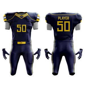 Uniforme de Fútbol Americano Sublimado Personalizado 100% Poliéster con Marca y Logotipo Personalizados, Transpirable y de Secado Rápido para Equipos - Product Image 5