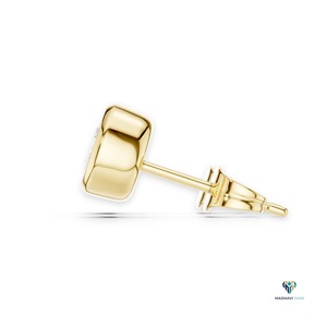 2.50 TCW Yellow <b>Gold</b> Round Lab Grown Diamond Bezel Jewelry Set in 14K <b>Solid</b> <b>Gold</b> - <b>Pendant</b> and Earrings - Product Image 2