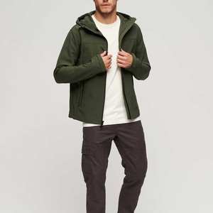 Veste Softshell en toile avec col montant et fermeture éclair complète avec logo imprimé personnalisé pour hommes prix de gros - Product Image 5