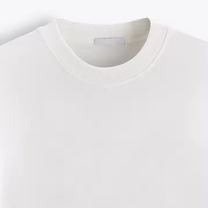 Design de luxe meilleure qualité t-shirt pour homme 100% coton logo personnalisé col rond oversize épaule tombante Streetwear T-shirt vierge pour hommes - Product Image 2
