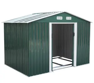 COMO 5300 8x6 ft Shed Large Metal Outdoor Storage Shed 5.3m2 Waterproof Shed Outdoor,Bike Storage Shed,Storage Shed Garden