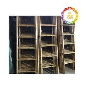 Échelle en bambou de qualité supérieure, élégante et durable, pour la décoration de jardin et de maison, stockage, fabricant en gros, exportateur - Product Image 5