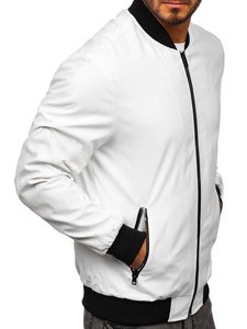 Blouson aviateur universitaire à col montant Offre Spéciale personnalisé pour hommes coupe-vent d'hiver en polyester 100% de style rue - Product Image 4