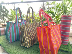 Bolsas de compras de nylon Plástico de polipropileno reciclado sostenible Reciclado Hecho India-Opciones a granel PP tejido grande ecológico - Product Image 3