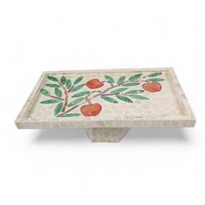 Exhibidor de Comida Hecho a Mano con Madreperla, Concha Natural para Exhibir Postres, de Fabricante Vietnamita - Product Image 1