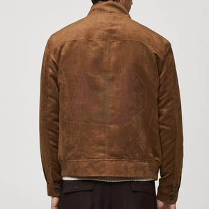 Chaqueta de Gamuza para Hombre, Estilo Clásico, con Logotipo Frontal, Duradera, Cómoda, Transpirable, Ecológica, Ropa Casual, Adecuada para Atuendos Diarios - Product Image 3