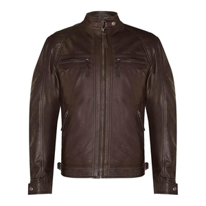 Streetwear chaud d'hiver Vestes pour hommes confortables et personnalisées Veste en cuir de vachette de haute qualité - Product Image 1