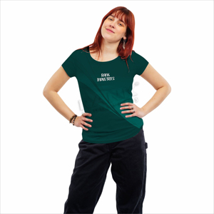 Camiseta Ajustada para Mujer, Estilo Moderno, Tela Suave, Top Diario, Camiseta Informal de Algodón Suave y Transpirable para Uso Diario - Product Image 2