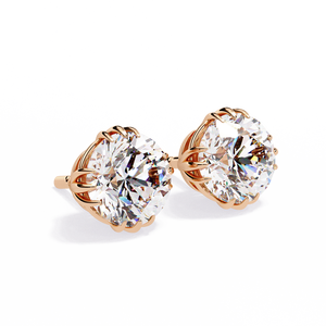 Boucles d'oreilles en or 18 carats et diamants, élégantes et luxueuses - Product Image 4