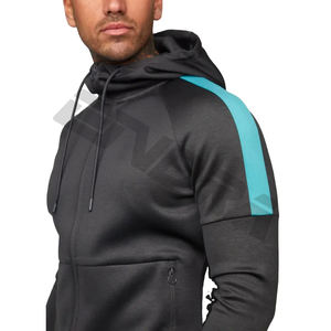 Chándales personalizados para hombre, 2 piezas, cremallera completa, gimnasio, jogging, chándal personalizado de alta calidad - Product Image 4