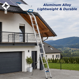 Elevador de Paneles Solares 110v 220v de Fácil Operación, Elevador de Escalera de Aleación de Aluminio para Instalación de Ventanas de Vidrio y Construcción de Techos - Product Image 1