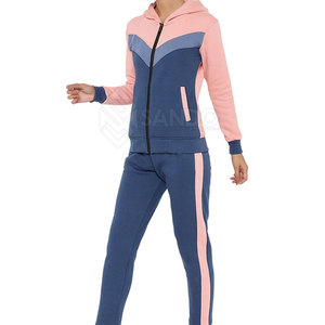 บริการ OEM ชุดเซ็ทลำลองสำหรับผู้หญิง ฤดูหนาว ลายเรียบ ผ้าโพลีเอสเตอร์ 100% ชุด 2 ชิ้น ขายส่งราคาพิเศษ รับสกรีนโลโก้ - Product Image 2